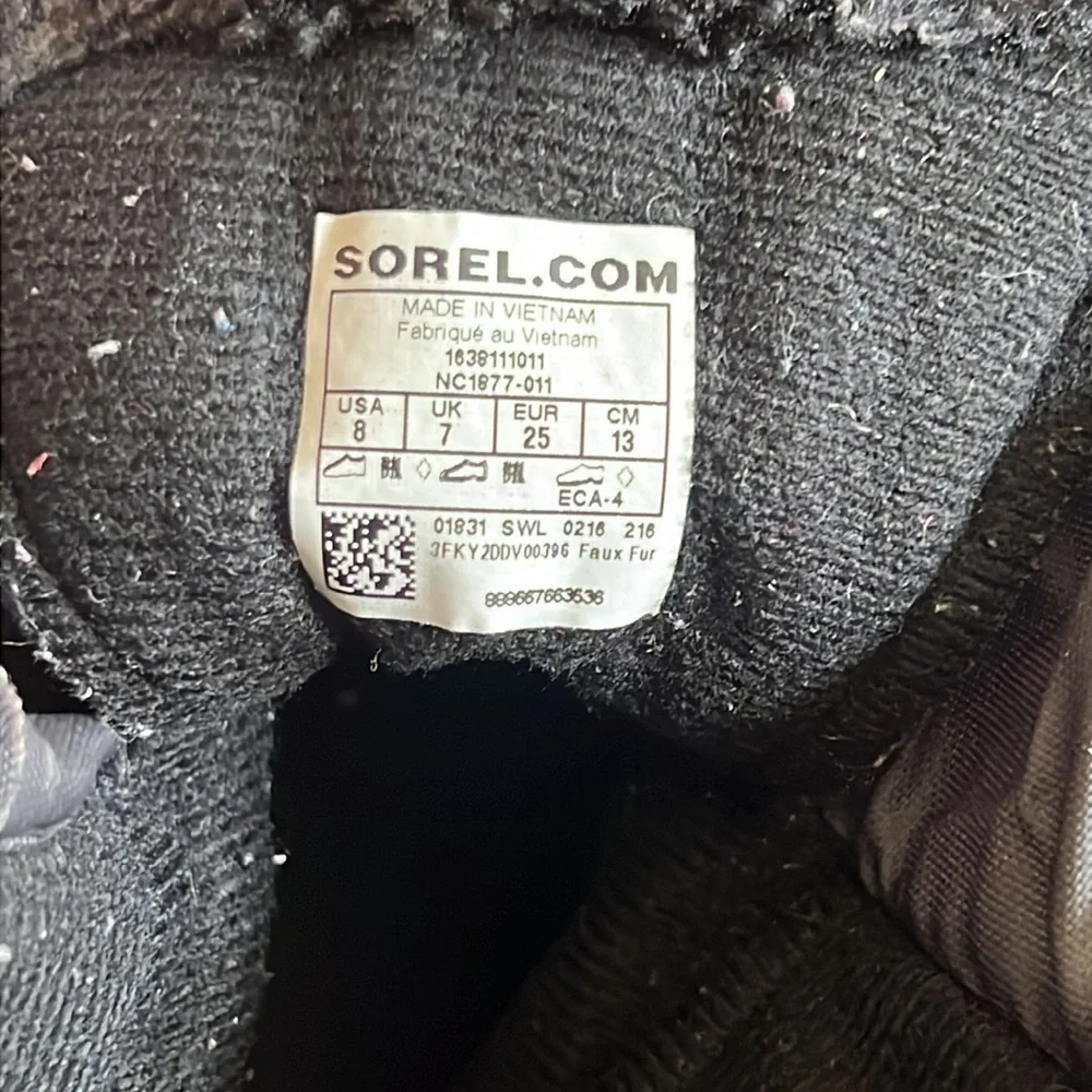 Sorel toddler winter boot Snow Commander black/super blue | size 8